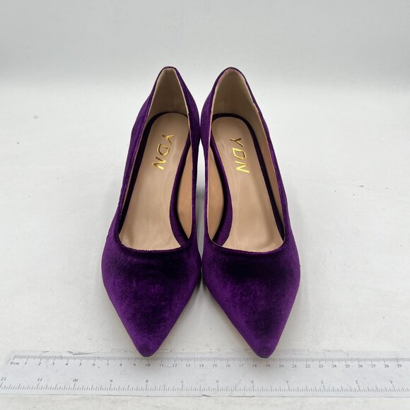 YDN Purple Block Heel Women's Shoes - Picture 2 of 7